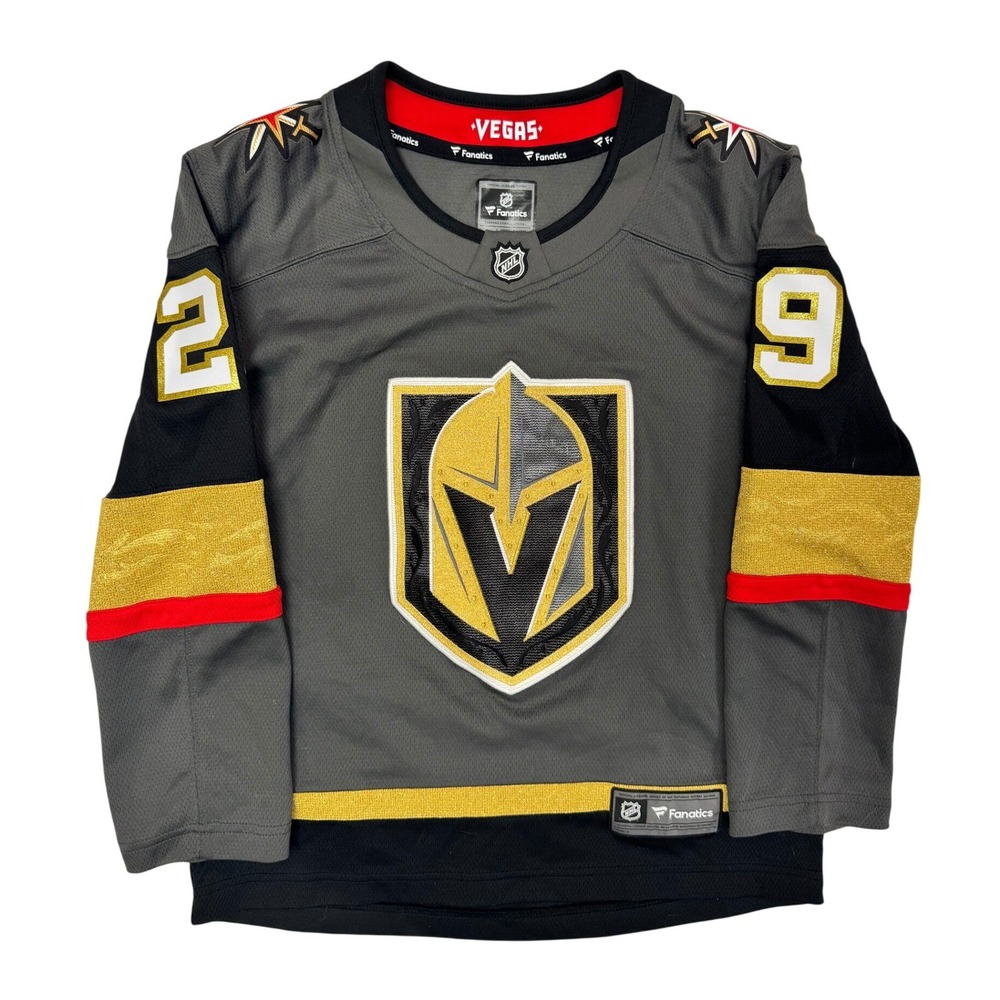 Fanatics Vegas Golden Knights Marc-Andre Fleury 29 NHL Youth Jersey Grey S/M